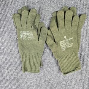 Cardinal Glove Co Gloves Mens Size 5 Green Wool Nylon Cold Weather Military